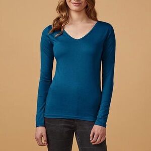 ZARA RIBBED LONG SLEEVE TOP